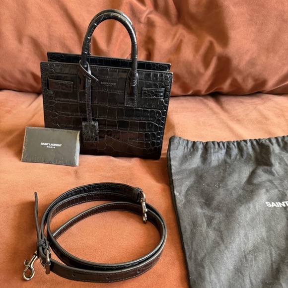 Saint Laurent Handbags - SAINT LAURENT - SAC DE JOUR CROC NANO